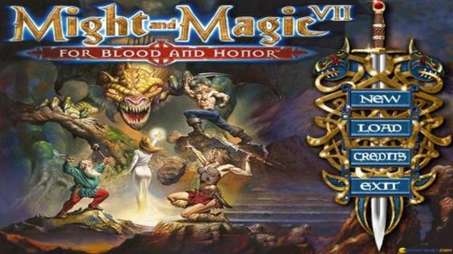 Might and Magic 7 For Blood and Honor - Startbildschirm